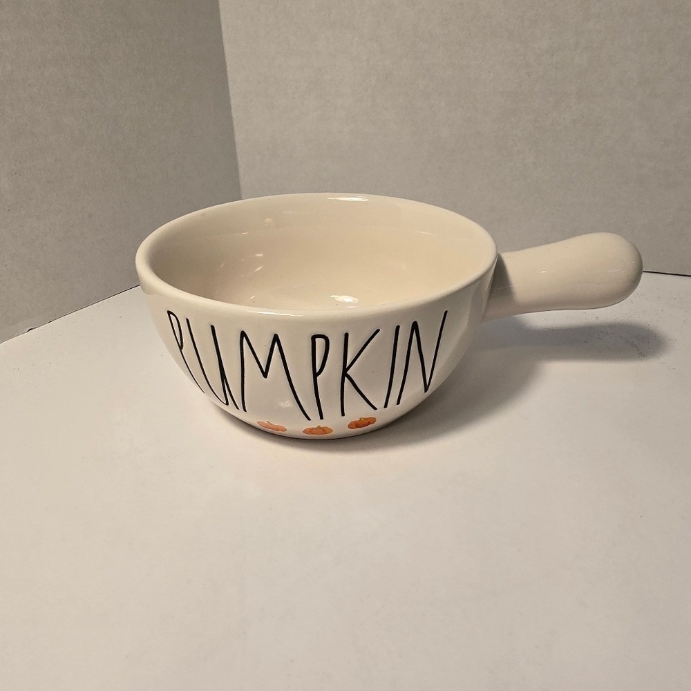 Rae Dunn‎ Cream Pumpkin Handle Bowl #2